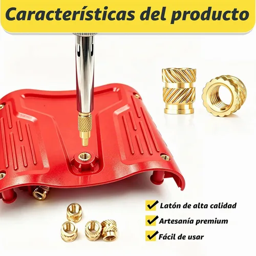 Vista 5 de 300 piezas de inserciones roscadas M2 M2.5 para plástico con puntas de ajuste térmico, kit de inserciones de ajuste térmico M2 y M2.5, inserciones
