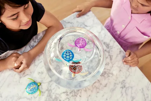 Vista 5 de Robo Alive Robo Tortuga Robótica de Natación (Verde + Rosa) de ZURU Activada por Agua, Viene con Baterías, Exclusivo (Paquete de 2)