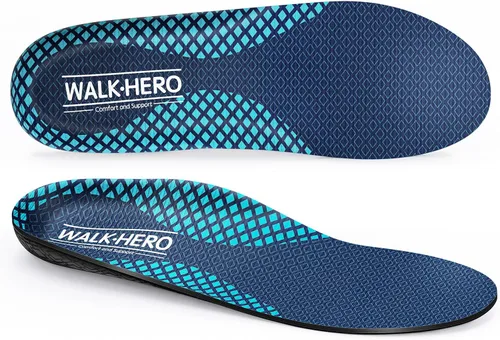 Vista 8 de Plantillas Walkhero para Alivio del Dolor de Fascitis Plantar, Soporte Alto para Arco, Inserciones Ortopédicas para Zapatos, Alivio para Pies Planos