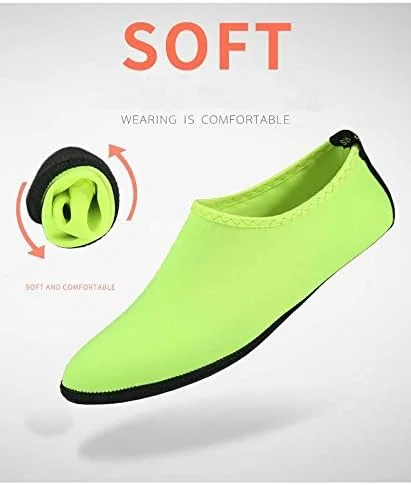 Vista 5 de Epicgadget (TM) zapatos de agua de secado rápido, zapatos de piel de agua flexibles para playa, natación, buceo, esnórquel, correr, surf y yoga