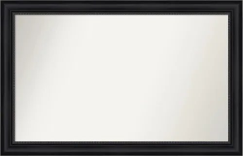 Vista 217 de Amanti Art Espejo personalizado, espejo de baño negro Astor, espejo de pared o espejo de tocador de baño sobre el fregadero (25 x 25 pulgadas)