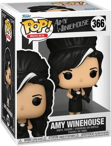 Vista 2 de POP Rocks: Amy Winehouse - Figura de vinilo Funko Back to Black (con funda protectora de caja compatible), multicolor, 3.75 pulgadas