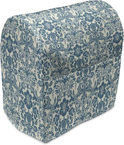 Vista 43 de Ambesonne Funda moderna para batidora, patrón de estrellas pequeñas como diamantes para la oficina en casa, arte contemporáneo, organizador
