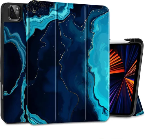 Vista 14 de DONGKE Funda protectora delgada para iPad Pro 2022/2021/2020/2018 de 11 pulgadas de generación 4/3/2/1 - Funda protectora delgada - Soporte