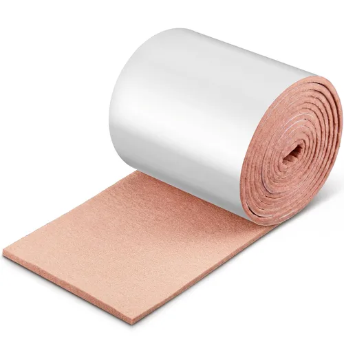 Vista 11 de Jecery Rollo de fieltro adhesivo de 1/4 x 6 x 1.25 yardas, cojín acolchado autoadhesivo para pies, acolchado cómodo para aliviar la presión, soporte