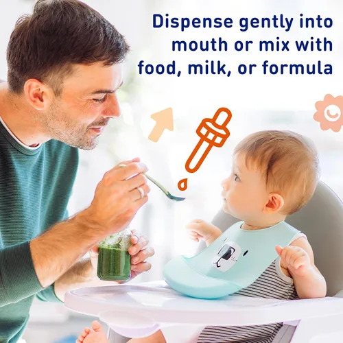 Vista 6 de Enfamil - Vitaminas para prenatales y bebés Poly-Vi-Sol 8 Multivitaminas y suplemento de hierro en gotas para bebés y niños, apoya el crecimiento