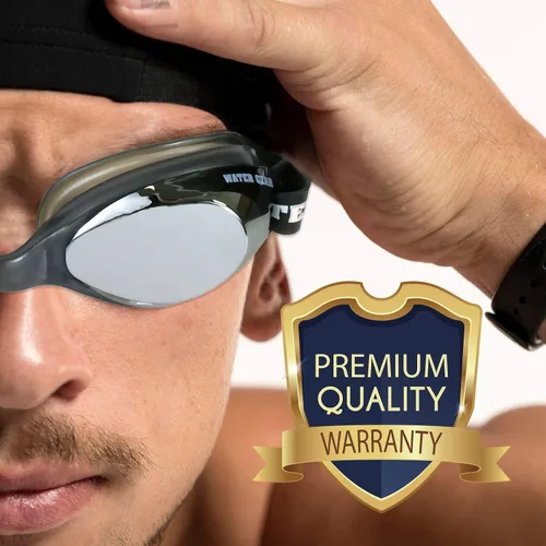 Vista 5 de Water Gear Gafas de natación antivaho con maquinilla de afeitar metálica, ideales para piscina y buceo, visión cómoda y clara, deportes acuáticos