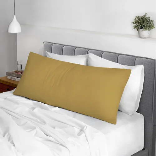 Vista 120 de Juego de 2 fundas de almohada de 100 % algodón puro, tamaño King, color plateado, lujosas fundas de almohada de algodón de fibra larga de 400 hilos
