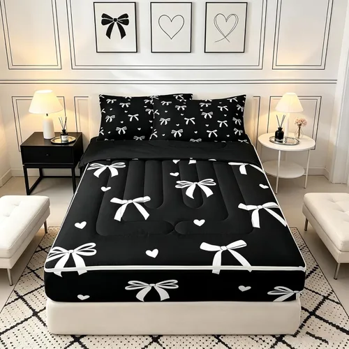 Vista 17 de Feelyou Juego de edredón con cremallera de leopardo tamaño individual Juegos de cama con cremallera y estampado animal para decoración de Marrón