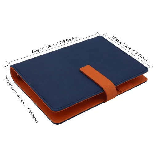 Vista 41 de HXRTANGS A5 Refillable Notebook, Ring Binder Journal Personal Organizer with Lined Paper + Planner Stickers + Subject Dividers + Index Tabs +