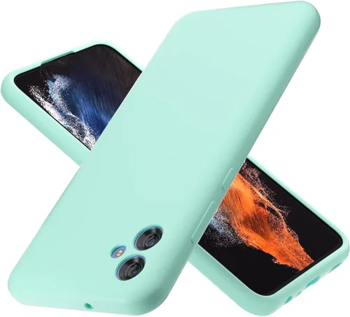 Vista 11 de Funda para Galaxy A04E de 6.5 pulgadas, silicona líquida suave protectora y forro de microfibra antiarañazos, a prueba de golpes, compatible