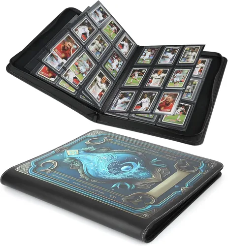 Vista 16 de Carpeta Toploader CARDBINDER, Estuches Duros Toploader, Fundas de 4 Bolsillos para hasta 128 Tarjetas. Carpeta de Tarjetas Toploader con Fundas