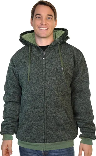 Vista 42 de Chaqueta con capucha con cremallera completa y forro de sherpa