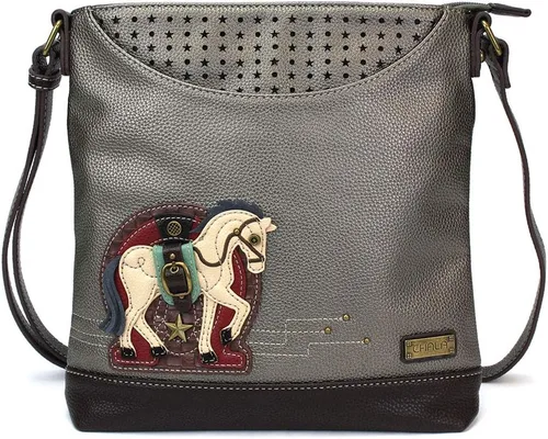 Vista 18 de CHALA Sweet Messenger - Bolso de hombro de tamaño medio con correa ajustable Ajolote - Turquesa