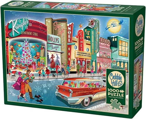 Vista 4 de Cobble Hill - Rompecabezas de 1000 piezas – Vintage Main Street – Póster de muestra incluido