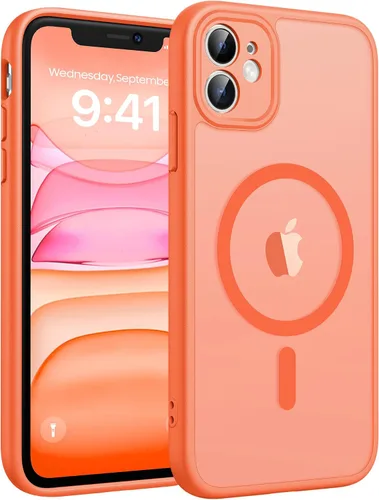 Vista 212 de FNTCASE - Funda para iPhone 16 Pro: magnética, mate, translúcida, de grado militar, protectora contra caídas, resistente, fina, duradera y a prueba