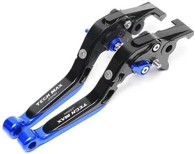 Vista 9 de QQLADY Maneta de freno de embrague Z para Yamaha XMAX300 125TechMax X-MAX 300 125 2020-2022 X (Color negro rojo)