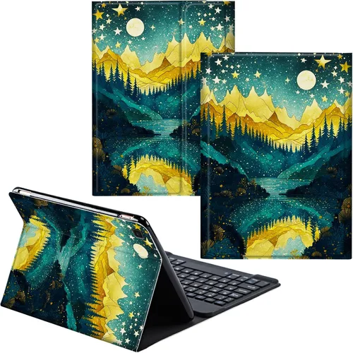 Vista 15 de Para Samsung Galaxy Tab S6 Lite Funda 2022/2020 Teclado Inalámbrico Desmontable Y Cubierta De Soporte De Cuero PU Funda Protectora Para Samsung