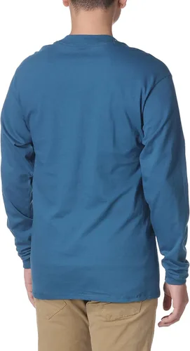 Vista 6 de Hanes Beefy-T Henley - Manga larga