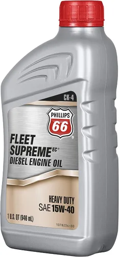 Vista 2 de 1078291 Aceite de motor diesel (Fleet Supreme EC- API CK-4 15W40-1 Quart), 32 onzas líquidas, 1 paquete
