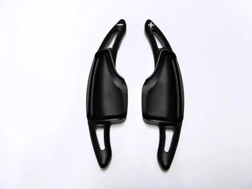 Vista 4 de High Flying 2 piezas de accesorios interiores, palancas de cambios de volante, extensiones negras para Chevy Chevrolet Camaro 2016-2022, C7 Corvette