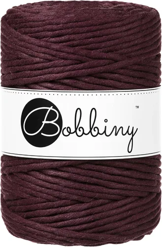 Vista 14 de Bobbiny Cordón de macramé XXL de 0.197 in de una sola capa (aguamarina), 108 yardas/330 pies (100% algodón reciclado)