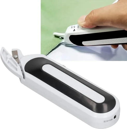Vista 6 de Tijeras eléctricas inalámbricas para manualidades, mini tijeras eléctricas portátiles, 2 fuentes de alimentación, tijeras eléctricas de mano