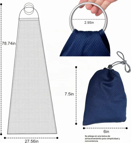 Vista 7 de CUBY Transportador de agua para bebé, ligero y transpirable, de malla transpirable, con anillo ajustable, de secado rápido, portabebés para recién