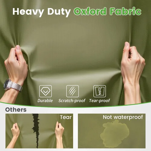 Vista 6 de 10L0L Funda para carrito de golf de 4 pasajeros se adapta a EZGO, Club Car, Yamaha, 400D, impermeable, resistente al viento, resistente al sol
