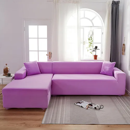 Vista 19 de Konsilsa Funda elástica para sofá en forma de L, funda completa para sofá de 1/2/3/4 plazas, protector de muebles suave, antideslizante, lavable a