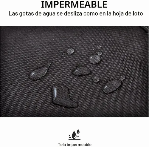 Vista 4 de Delantal de lona de algodón con espalda cruzada para pintar, jardinería, chef, barman, trabajo, impermeable, ajustable, con 3 bolsillos, para Negro