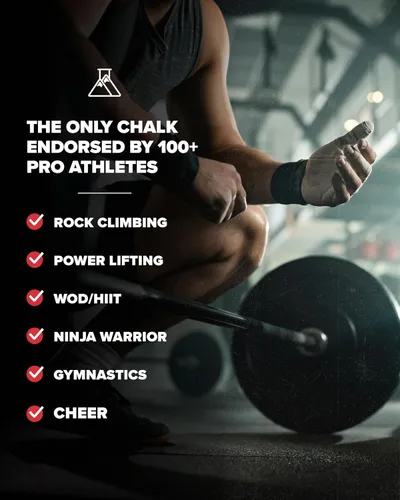 Vista 7 de Encuentra tu mezcla favorita: polvo de unicornio, Gorilla Grip o Bam Bam – Tiza suelta de 2.5 onzas para levantar, escalar, boulder y entrenamiento