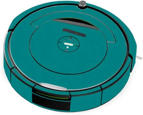 Vista 22 de MightySkins Skin compatible con iRobot Roomba 690 Robot Vacuum - Azul claro sólido Cubierta protectora de vinilo duradera y única Fácil