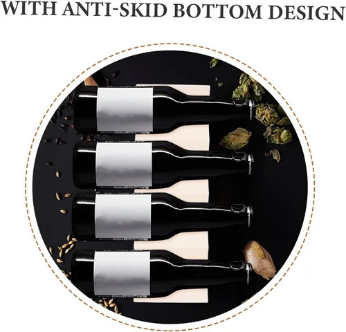 Vista 8 de Decoración de vino para mesa de cocina, estante de vino, botella de agua de plástico, organizador de nevera