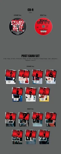 Vista 3 de GOT the beat - Stamp On It 1er Mini álbum+póster plegado (SELLO+BEAT ver. SET)