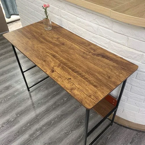 Vista 3 de EeeComing Papel de contacto de madera envejecida marrón y papel tapiz de madera envejecida marrón