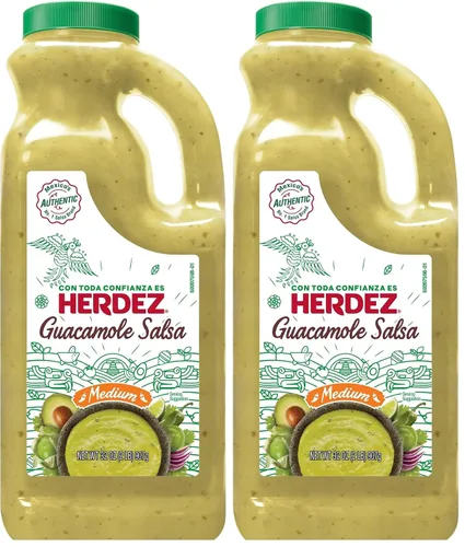 Vista 6 de HERDEZ Salsa de guacamole, mediano, jarra de 32 onzas