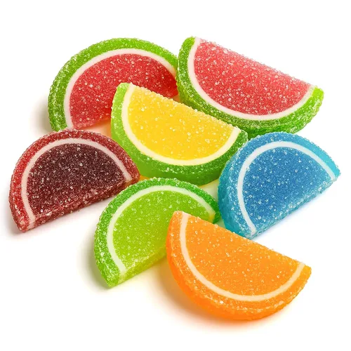 Vista 22 de NY Spice Shop Rebanadas de fruta de manzana – 1 libra de sabor cítrico masticable de gelatina de fruta de caramelo – Manzanas en rodajas a