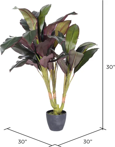 Vista 2 de Vickerman T160930 Real Touch Dracaena Árbol en maceta, 30