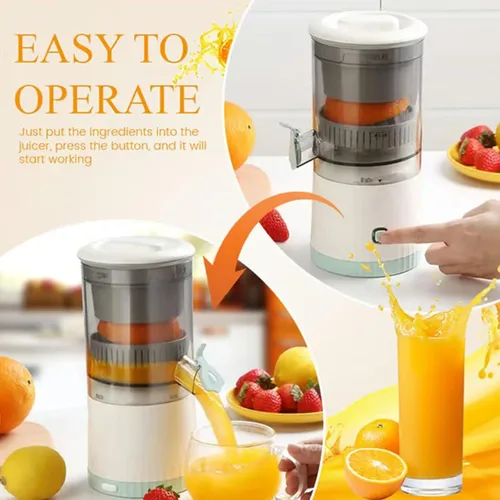 Vista 5 de Exprimidor de separación automática actualizado 2025, máquina exprimidora recargable de verduras y frutas, exprimidor de pomelo y limón naranja