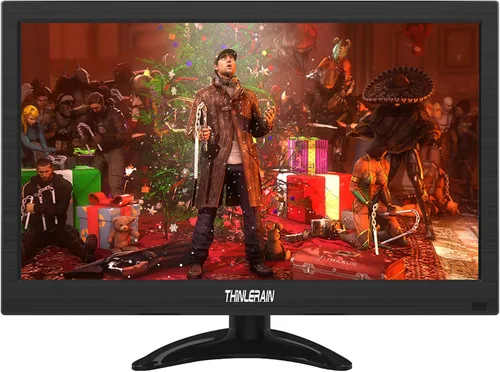 Vista 11 de Monitor pequeño de 9.7 pulgadas 1024 x 768, monitor portátil 4:3 con puerto USB, HDMI, VGA, AV, BNC, 60Hz, VESA, altavoz incorporado, control remoto