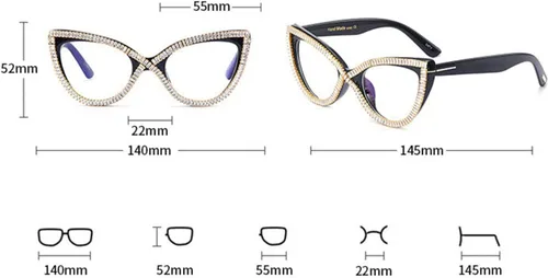 Vista 8 de Gafas de sol para mujer con diamantes de imitación de ojo de gato, lentes de sol de transición fotocrómicas progresivas multifocales