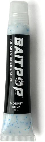Vista 3 de Bait Pop Black & Blue - Intensificador de sonar vivo perfumado con escamas de destellos de 0.5 onzas