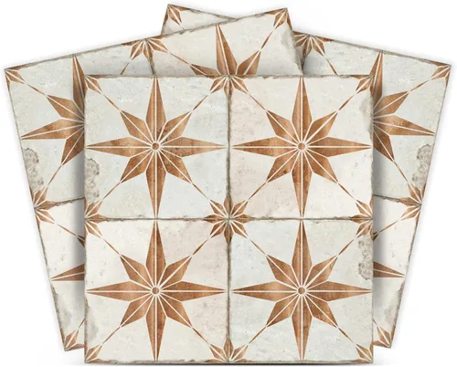 Vista 13 de Azulejos Autoadhesivos para Piso Vintage DIY Papel Tapiz Autoadhesivo Pegatinas de Azulejos (4X4, Turquesa Plata)