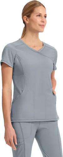 Vista 7 de Cherokee Infinity mujeres Scrubs Top Mock Wrap 2625A