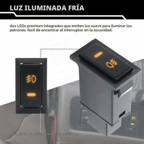 Vista 5 de Luz antiniebla LED SPST interruptor basculante para T0yota 4Runner Camry