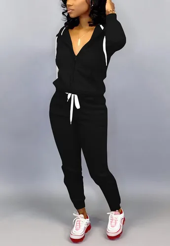 Vista 4 de Mrskoala - Conjunto deportivo de 2 piezas para mujer, sudadera y pantalones largos para correr o descansar