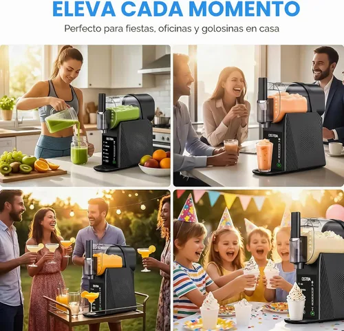 Vista 7 de OSTBA Máquina de helado suave de 88 oz, no necesita hielo Slushie Maker