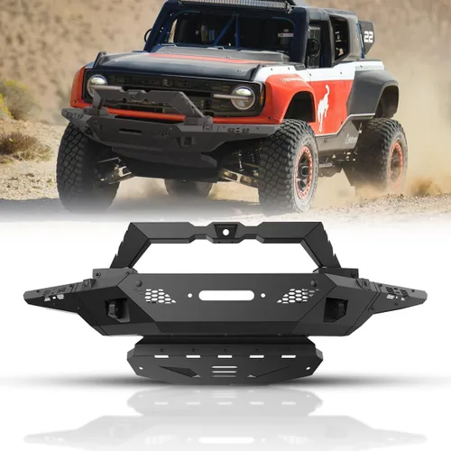 Vista 11 de ROXX Bull Bar - Barra protectora delantera para accesorios Ford Bronco, protector de parachoques delantero, barra atornillable todoterreno 3B.
