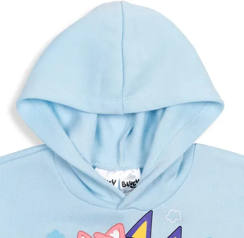 Vista 5 de Bluey Conjunto de sudadera con capucha y leggings de forro polar para niñas de niño a niño grande